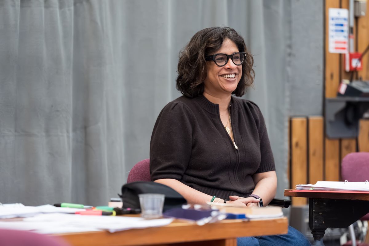 Indhu Rubasingham at Photos: Sandra Oh and More in Rehearsal For THE MISANTHROPE at the National Theatre