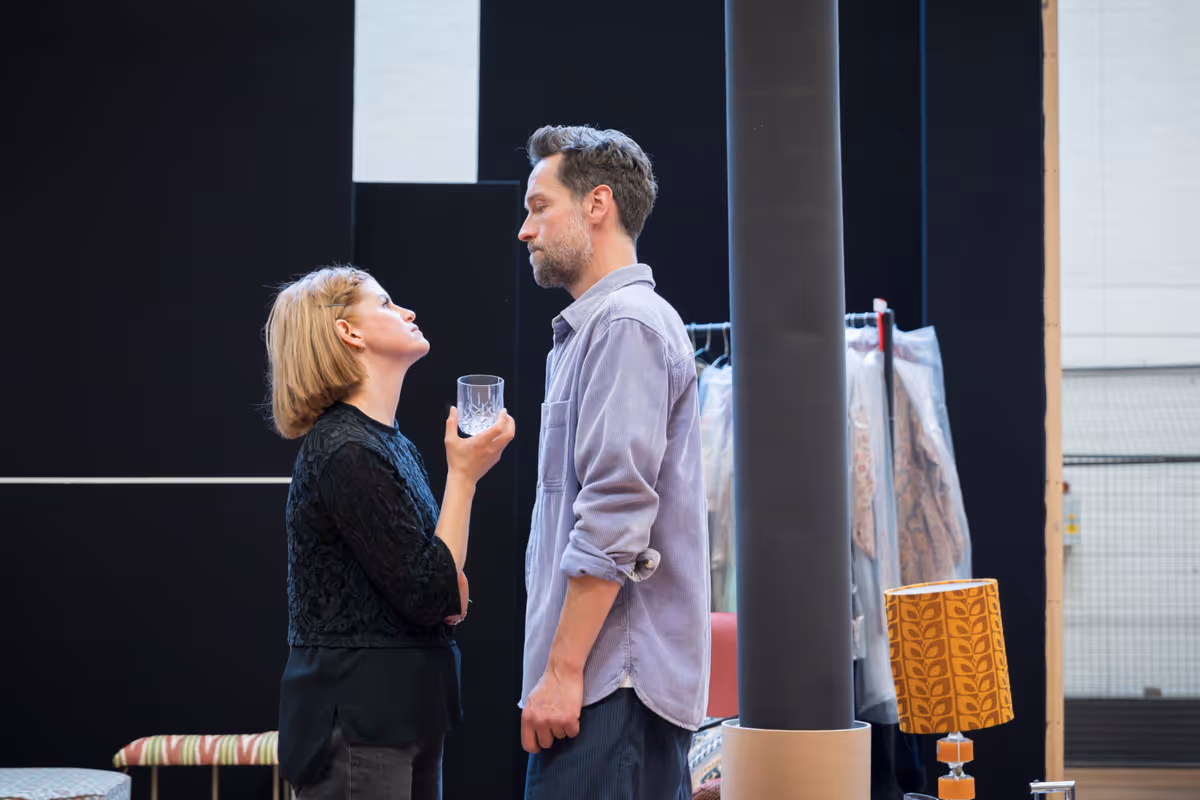 Jemima Rooper and Tom Mison at Photos: Sandra Oh and More in Rehearsal For THE MISANTHROPE at the National Theatre