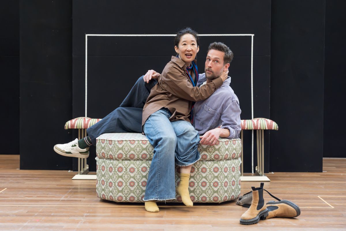 Sandra Oh and Tom Mison at Photos: Sandra Oh and More in Rehearsal For THE MISANTHROPE at the National Theatre