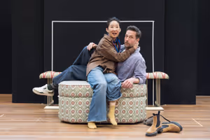 Sandra Oh and Tom Mison @ BroadwayWorld Sandra Oh and Tom Mison Photo
