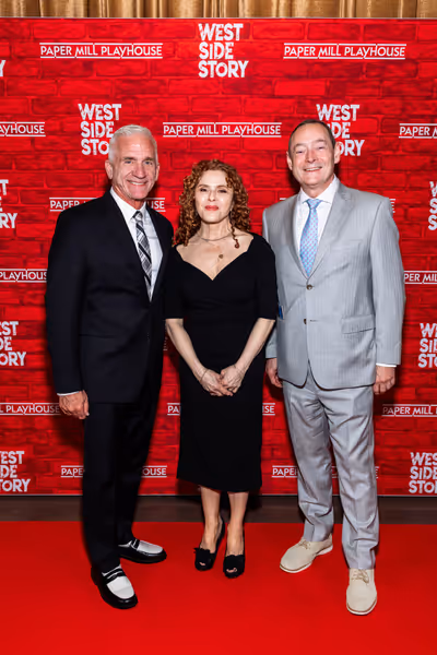 Mark S. Hoebee, Bernadette Peters, and Mike Stotts  Photo