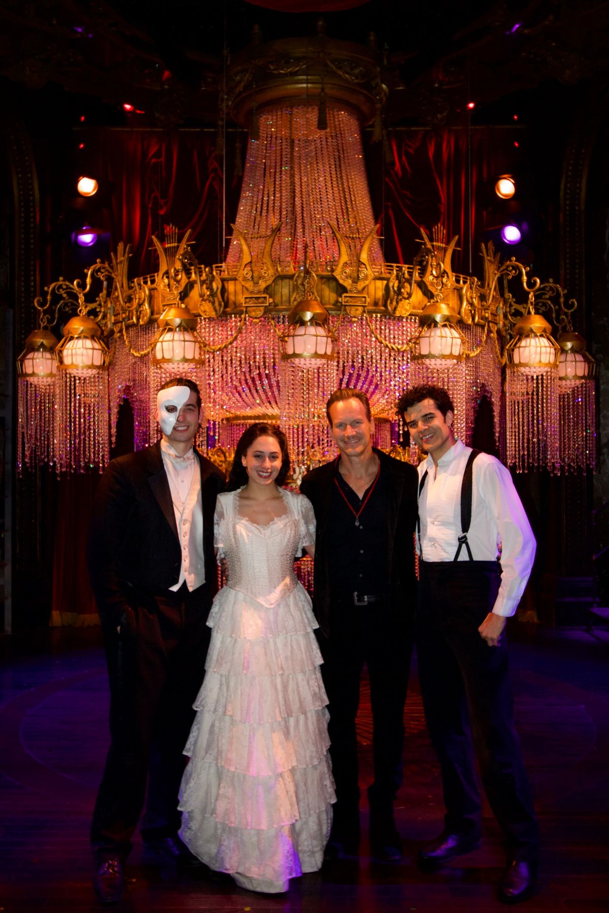 Clay Singer, Georgia Mendes, Patrick Wilson, and Francisco Javier González at Photos: PHANTOM Film Star Patrick Wilson Visits MASQUERADE Off-Broadway