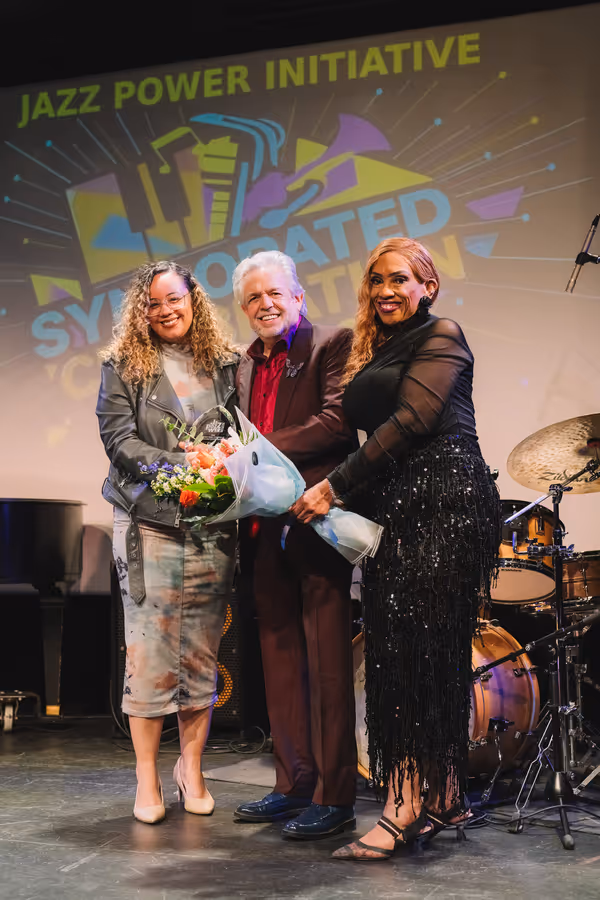 Carmen De La Rosa, Luis Miranda, Jr. and Tanya LeMelle. Photo