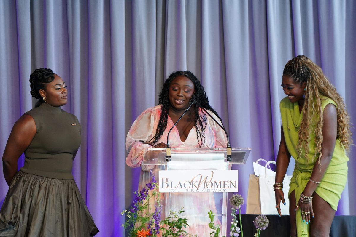 Danielle Brooks, Jocelyn Bioh and Amber Iman at Photos: Taraji P. Henson, Ayo Edebiri and More Attend the 5th Annual BLACK WOMEN ON BROADWAY AWARDS