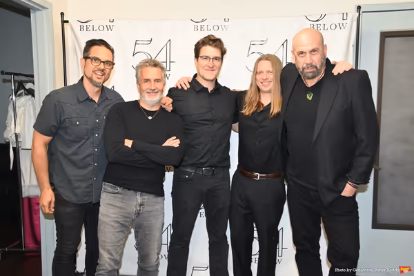 Jeremy Schonfeld with the band-David Previ, Dan Garcia, Matt Dickey and Nate Allen Photo