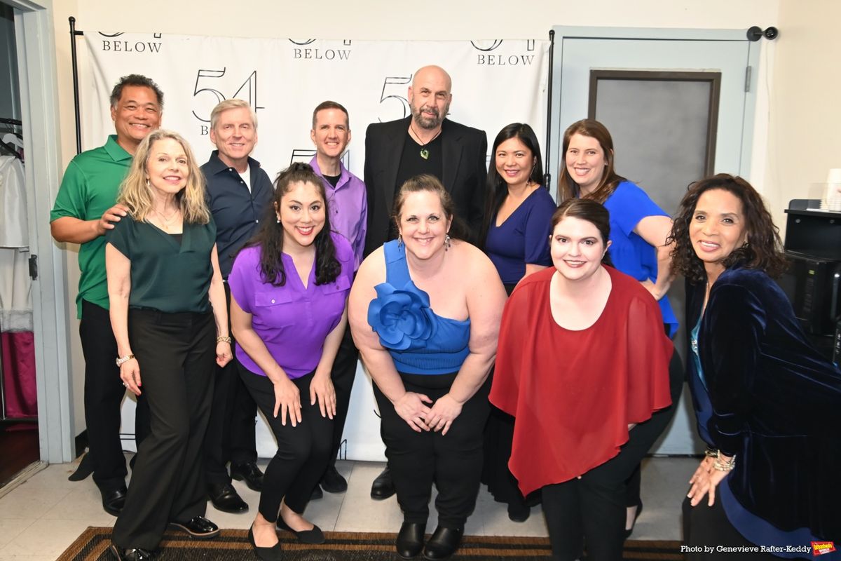 Jeremy Schonfeld with The House of Love Choir that includes- Demitrio Acot, Jackie Berliant, Stephanie Berry, Mary Fan, Joan Harris, Susan Hinkson, Emily Jewell, Barbee Monk, Mark Sullivan and Ronny Viggiani at Photos: THE SONGS OF JEREMY SCHONFELD At 54 Below
