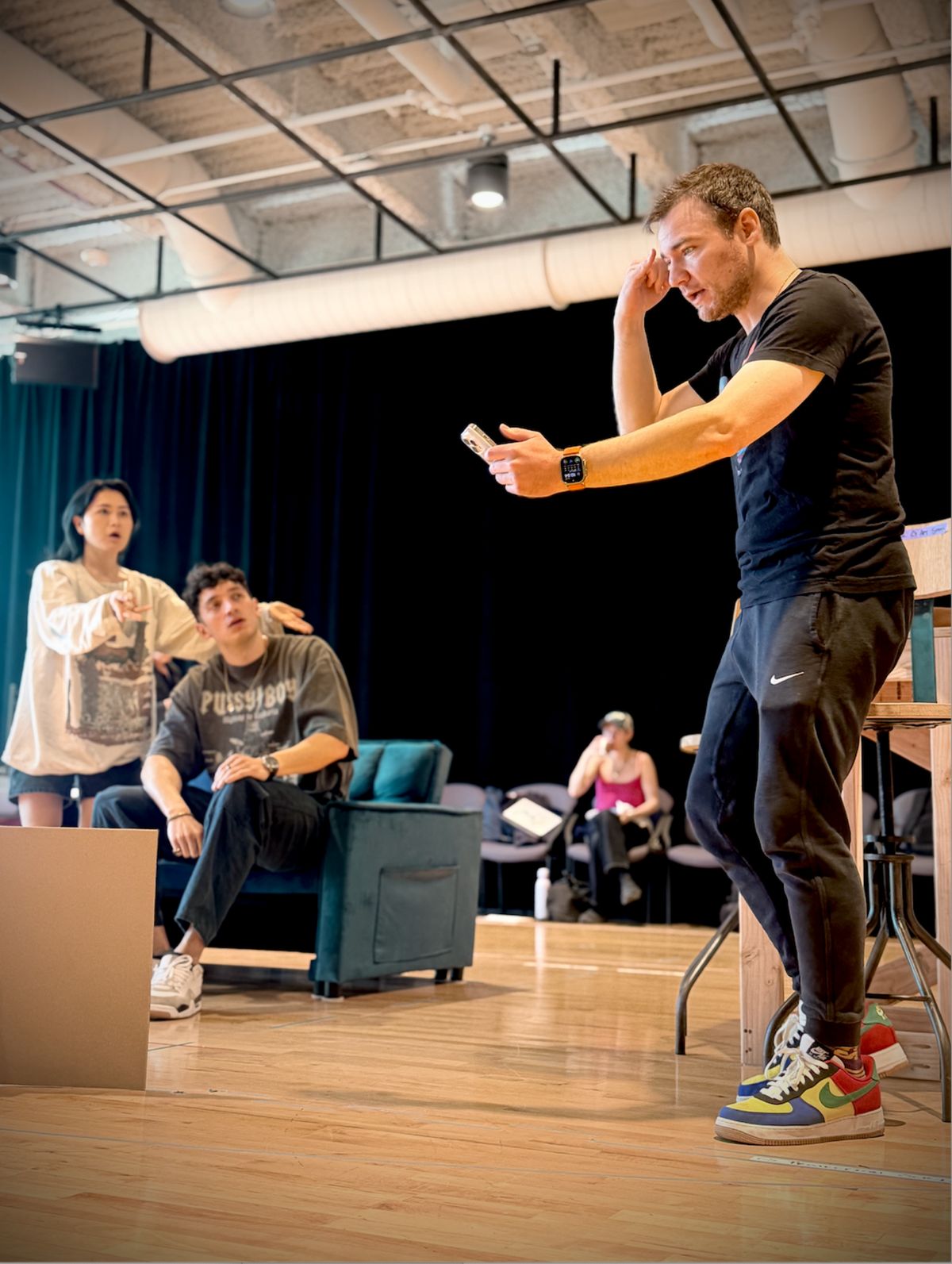 Amy Keum, James Olivas, and Daniel Durant at Photos: In Rehearsals for ASL and Spoken English ELEPHANT SHOES World Premiere
