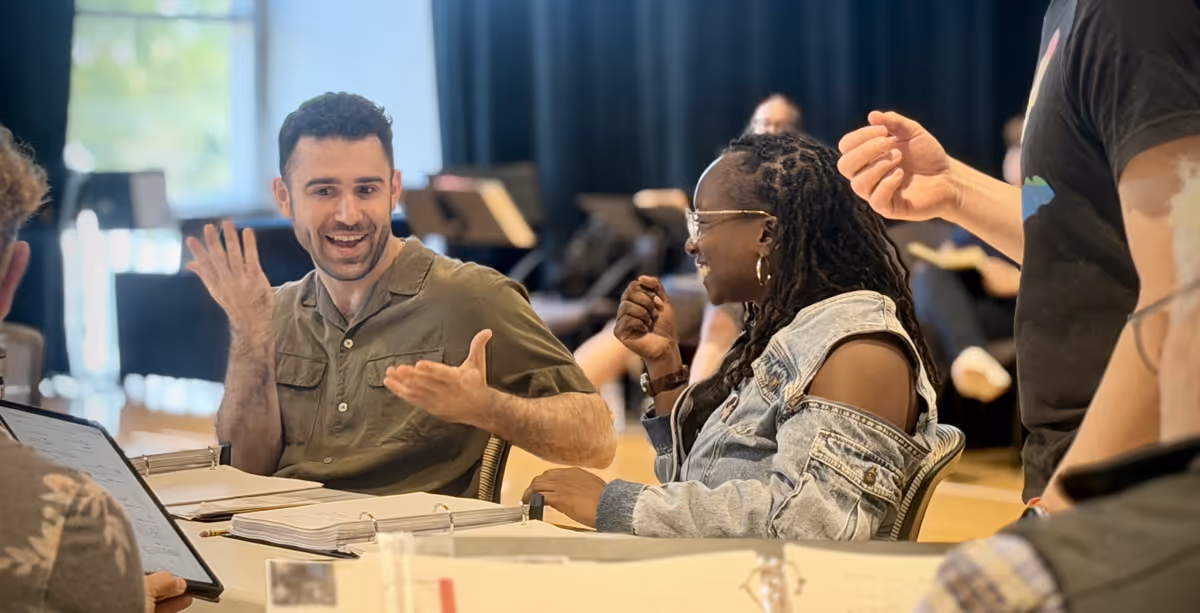 Remy Laifer and Raven Sutton at Photos: In Rehearsals for ASL and Spoken English ELEPHANT SHOES World Premiere