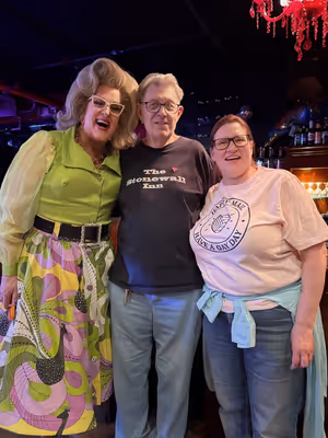 Doris Dear with Tree (one of the last survivors of the Stonewall Riots) and Tracy Kinal the organizer @ BroadwayWorld Doris Dear with Tree (one of the last survivors of the Stonewall Riots) and Tracy Kin Photo