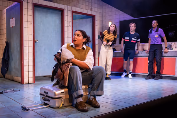 (L-R) Cole Dennis (Laura), Grace Towning (Zo), Matt Corner (Andrew) and Ivano Turco… Photo