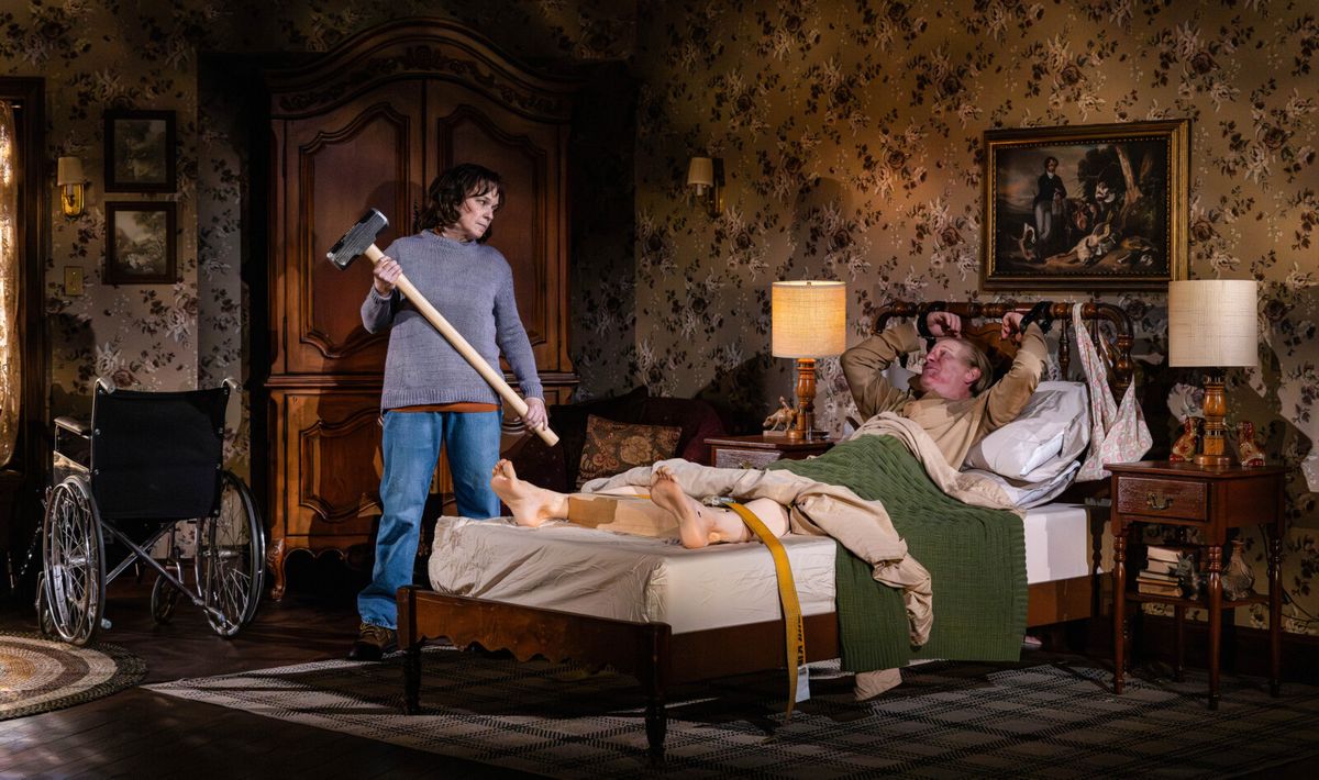 Elizabeth Bunch and Chris Hutchison at Photos/Video: MISERY At Alley Theatre- First Look