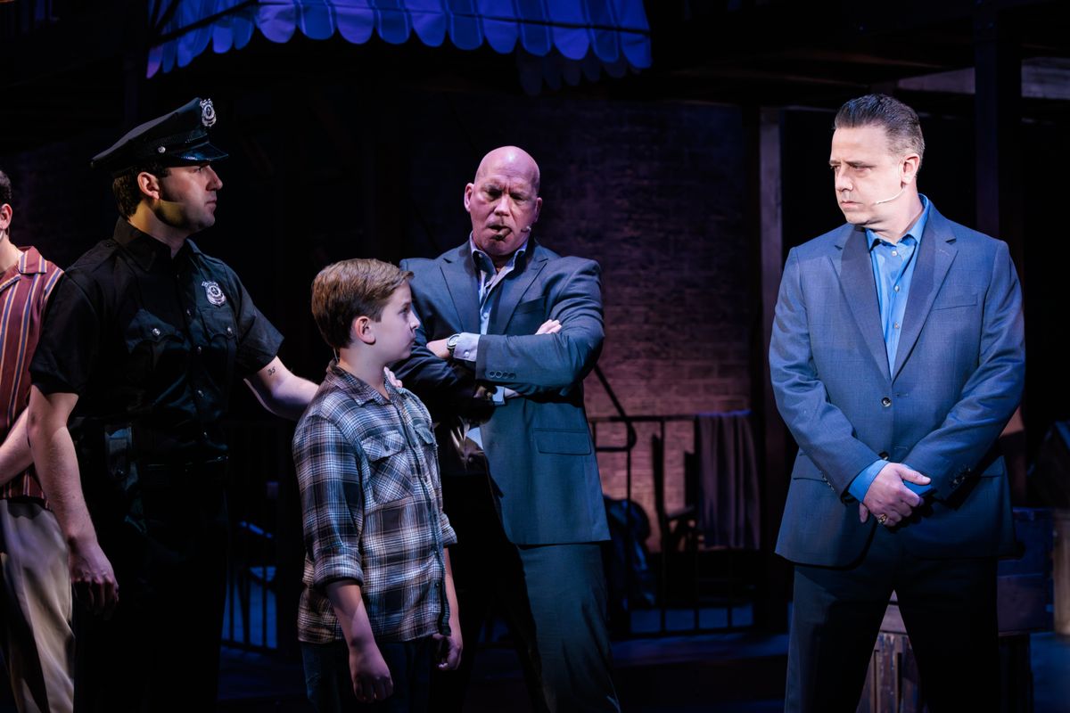 Jon Maltz, Rhys Natoli, Aaron Lake, and Mike Keller at Photos: A BRONX TALE At THE REV Theatre Company