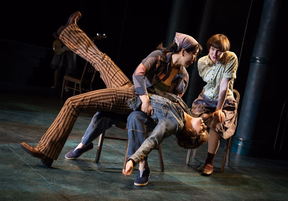 Mia Pak, King Princess, and Sally Shaw. at Video: GIRL, INTERRUPTED At The Public Theater- First Look