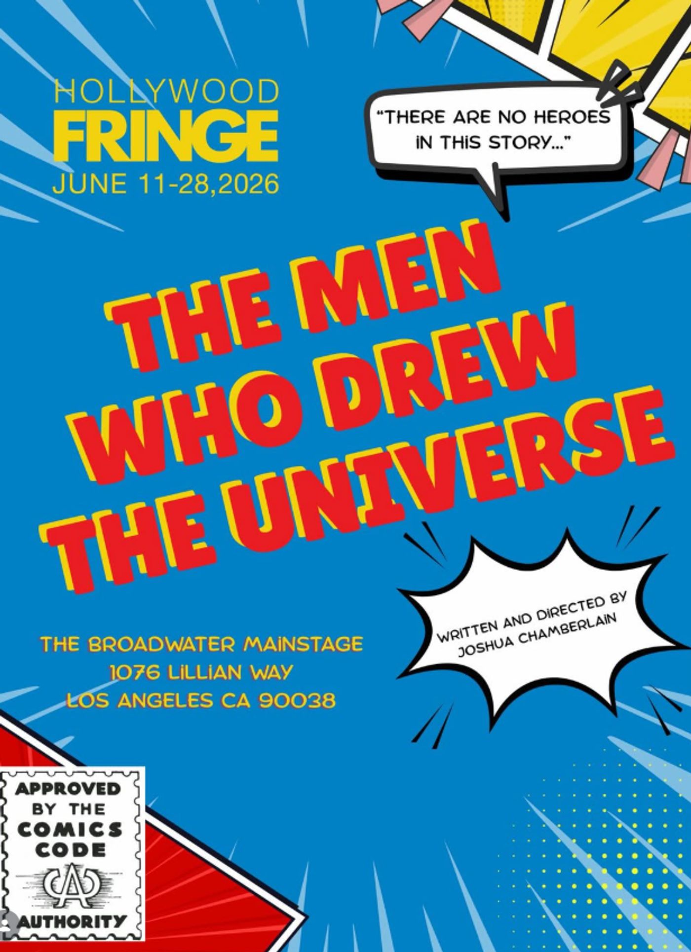 Interview: Joshua Chamberlain of THE MEN WHO DREW THE UNIVERSE at He Broadwater MainStage Image