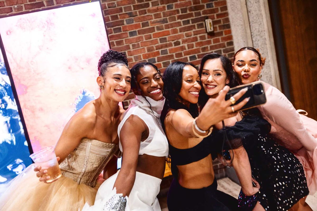 Sarah Sigman, Johanna Moise, Shiona Turini, Karli Dinardo, Charizma Lawrence at Photos: Inside BLACK SWAN World Premiere Celebrates Opening Night at American Repertory Theater