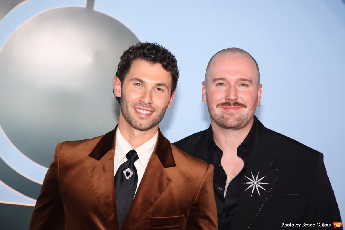 Justin Mikita & Jesse Tyler Ferguson at Photos: 2026 Tony Awards- Stars Walk the Red Carpet