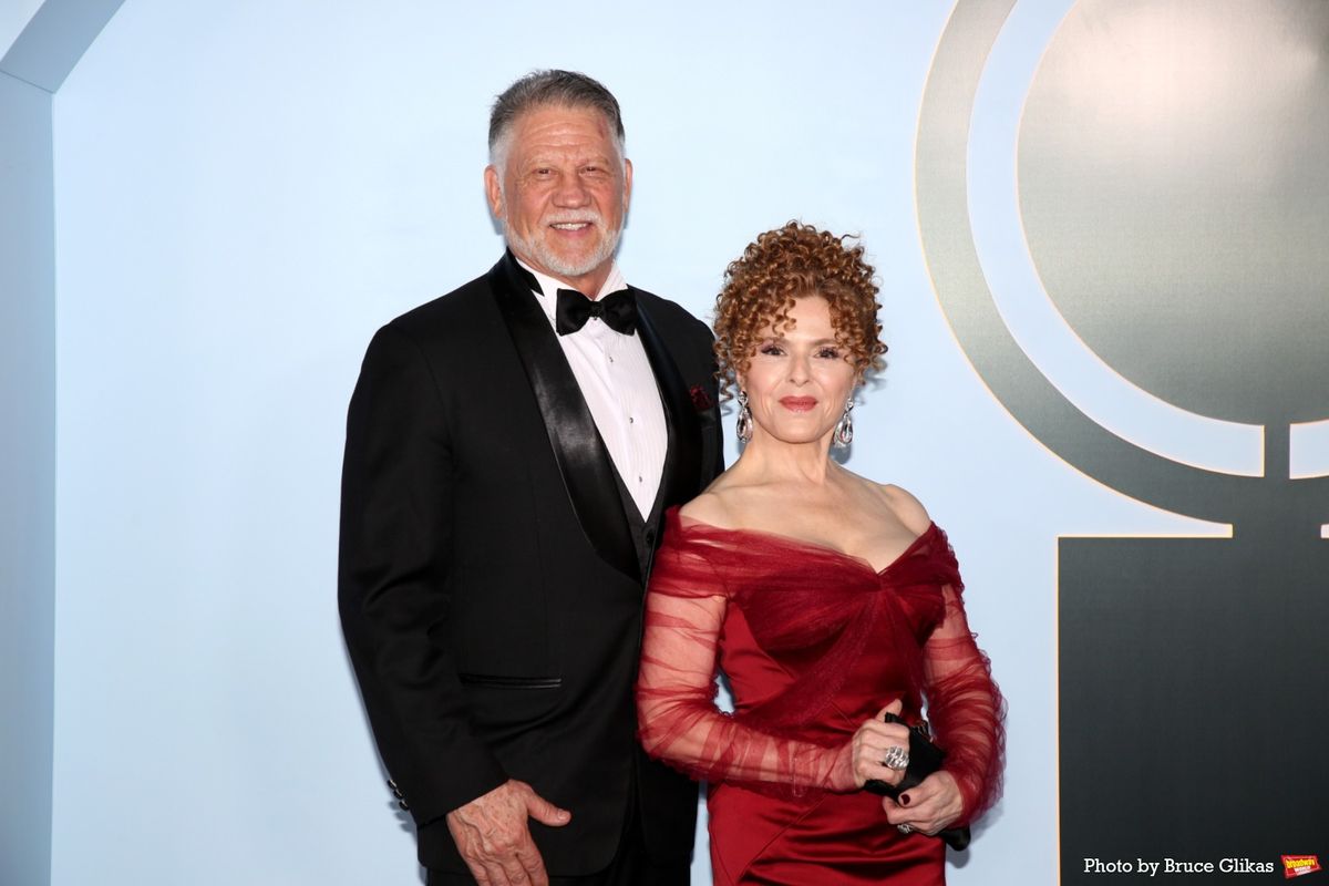 Tom Sorce and Bernadette Peters at Photos: 2026 Tony Awards- Stars Walk the Red Carpet
