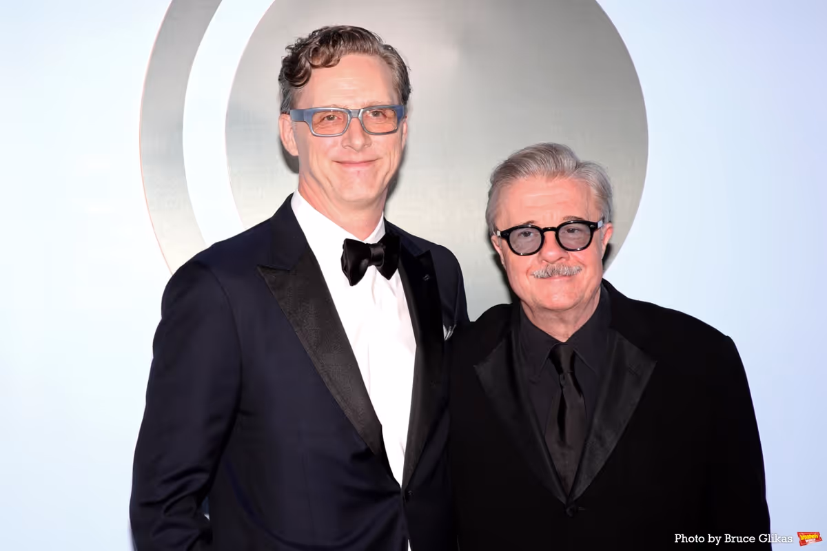 Nathan Lane & Devlin Elliott at Photos: 2026 Tony Awards- Stars Walk the Red Carpet