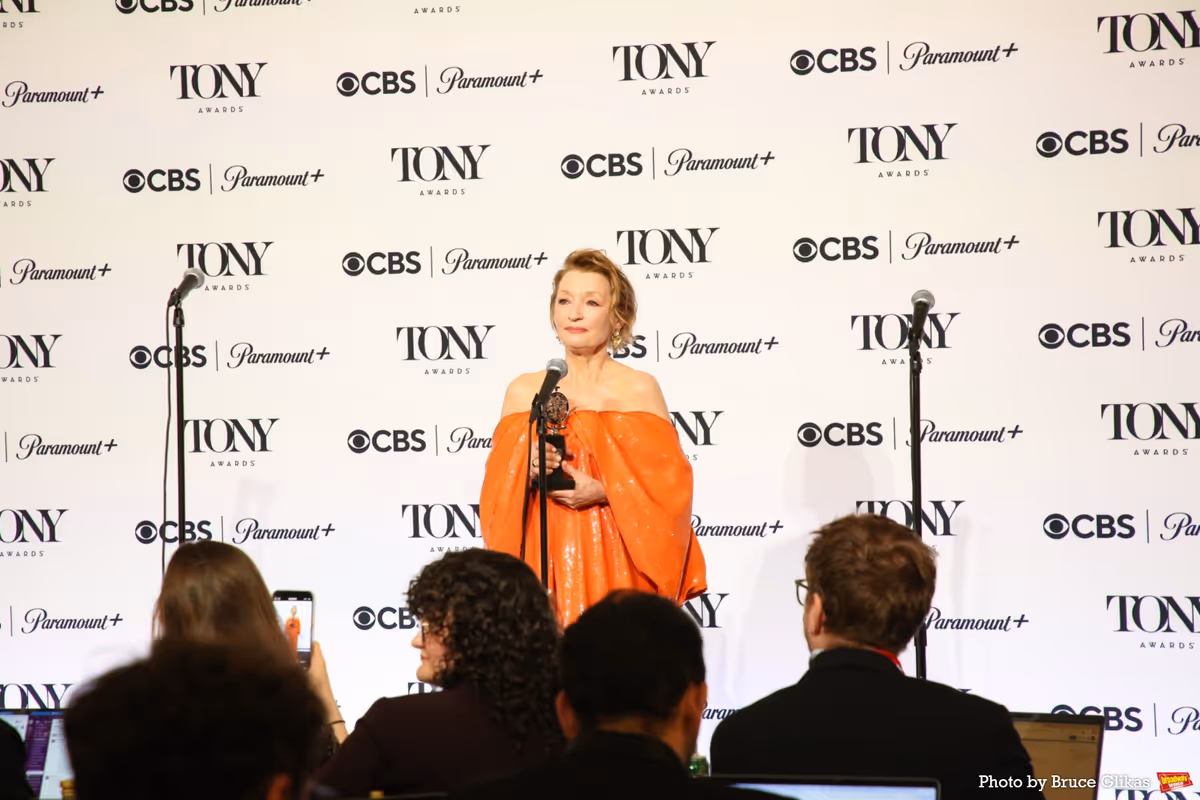 Lesley Manville at Photos: Backstage with the 2026 Tony Awards Winners