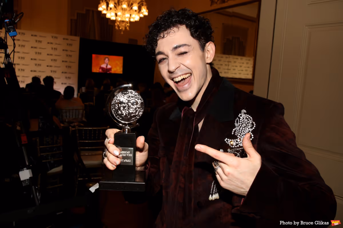 Ali Louis Bourzgui at Photos: Backstage with the 2026 Tony Awards Winners