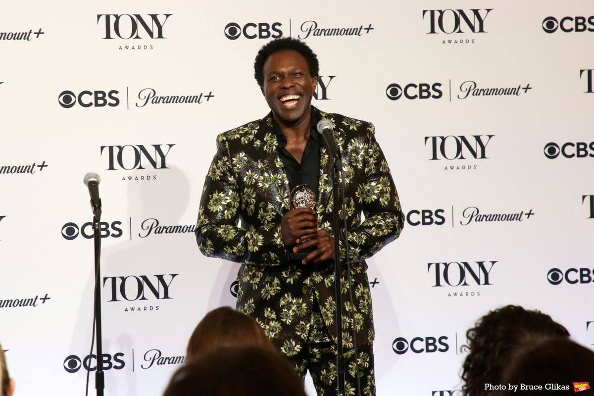 Joshua Henry at Photos: Backstage with the 2026 Tony Awards Winners