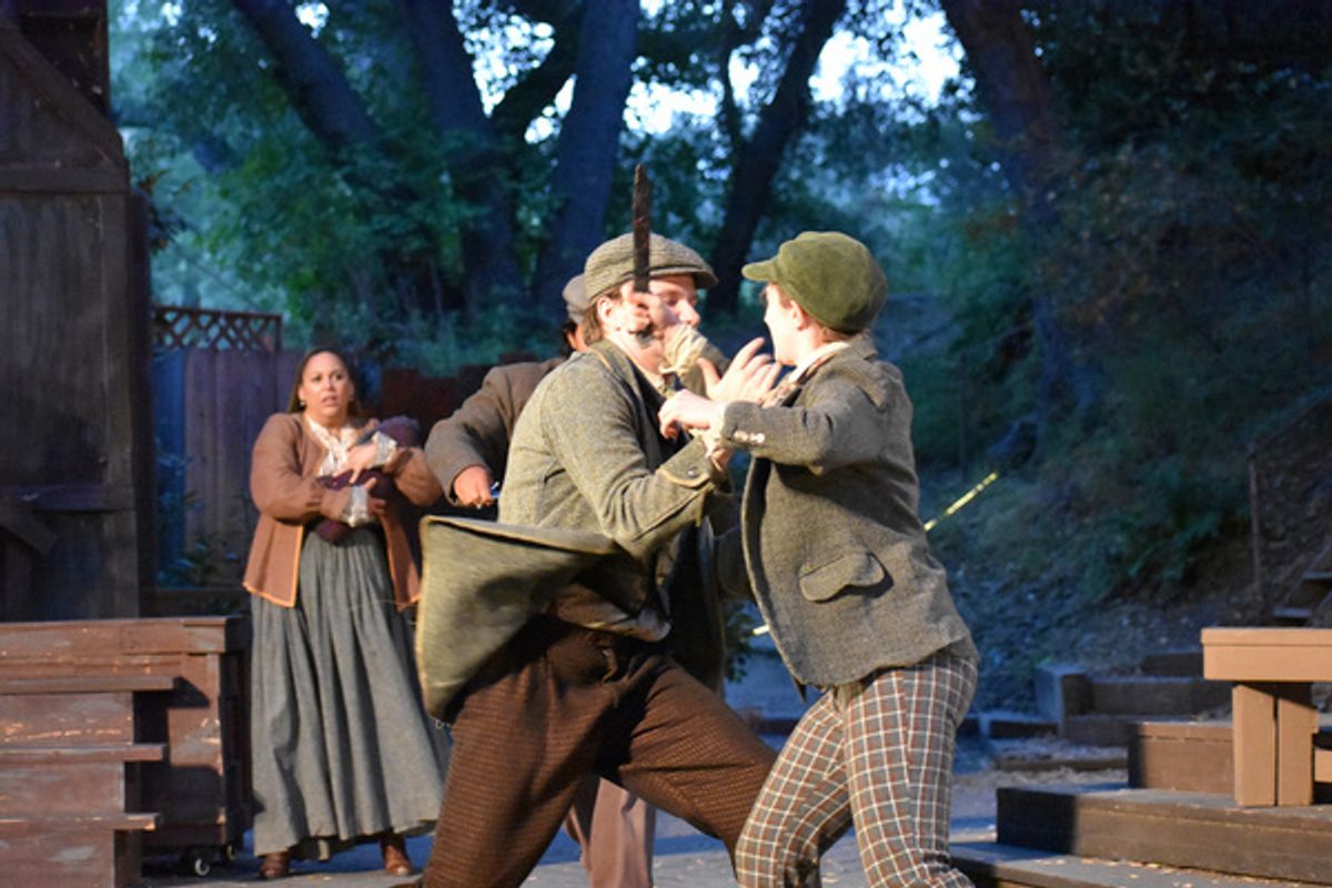 Michelle Merring, Jesse Corwin, Abbs Stoiber at Photos: ROMEO AND JULIET Set In The Gilded Age Opens Outdoor Summer Season At Theatricum