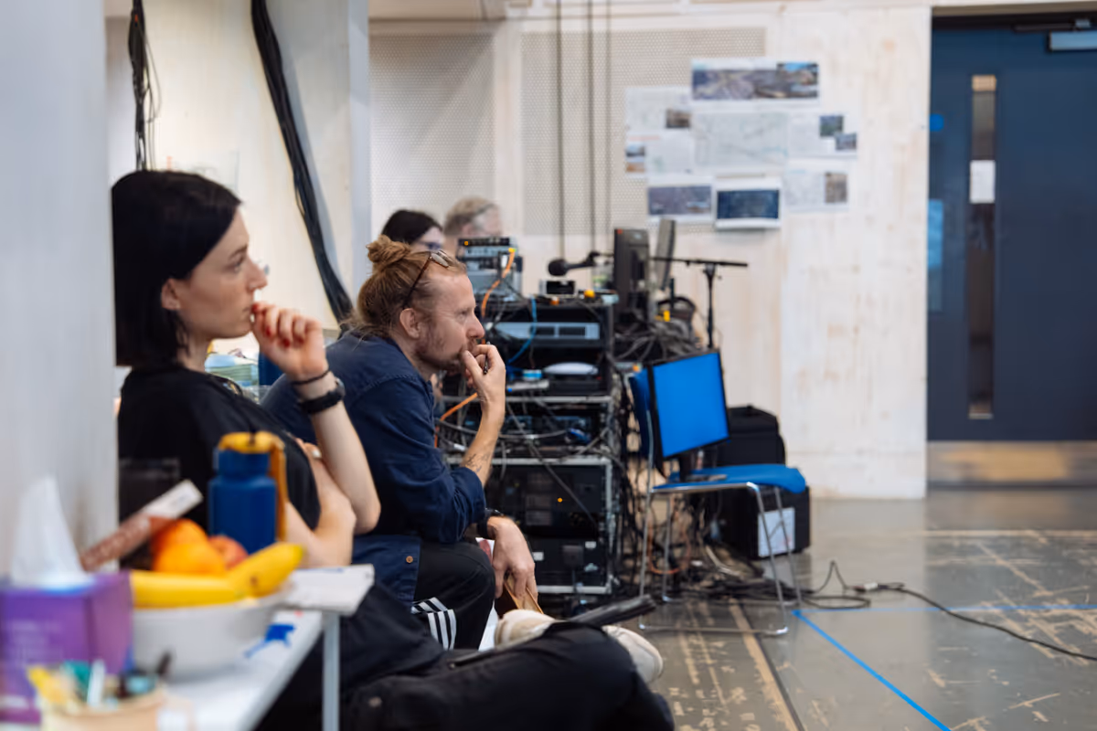 Felix Barrett, Elin Schofield at Photos: THE GUILTY In Rehearsal At the Donmar Warehouse