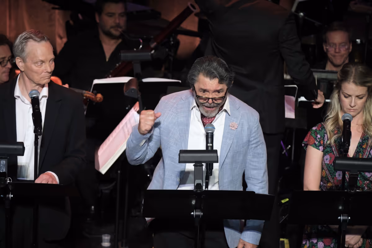 Bill Irwin, Lou Diamond Phillips, and Whitney Bashor at Photos: Shereen Ahmed, Julie Benko & More Sing MY FAIR LADY at the Irish Rep Gala