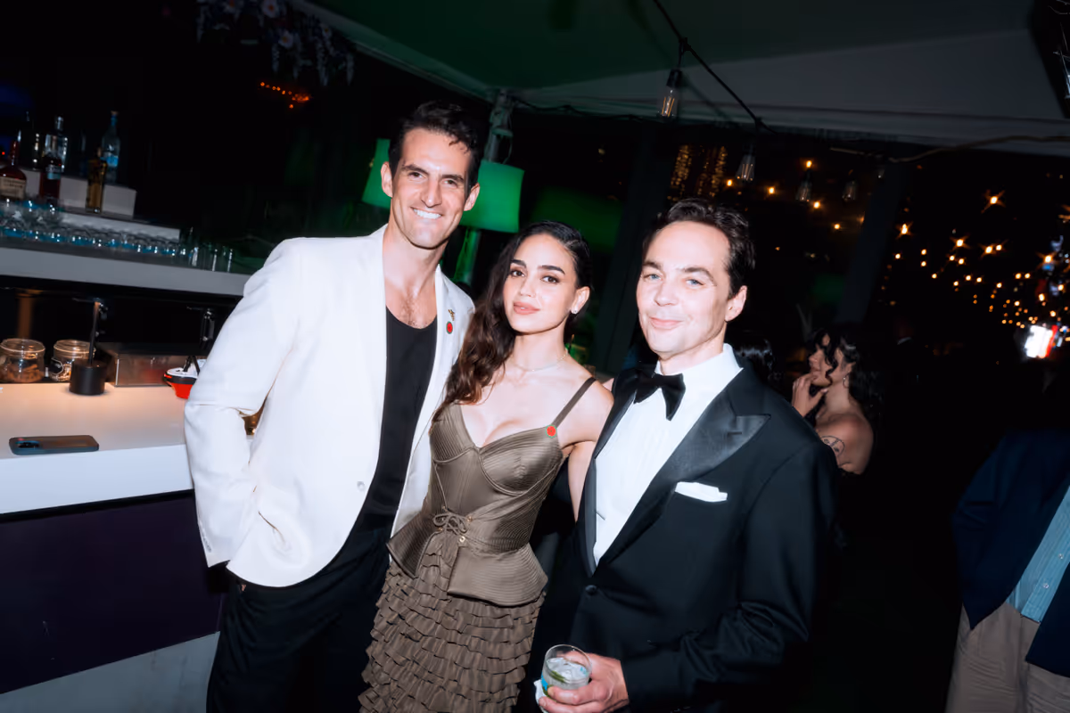 John Riddle, Melissa Barrera, and Jim Parsons at Photos: TITANIQUE Cast and Friends Celebrate The Tony Awards