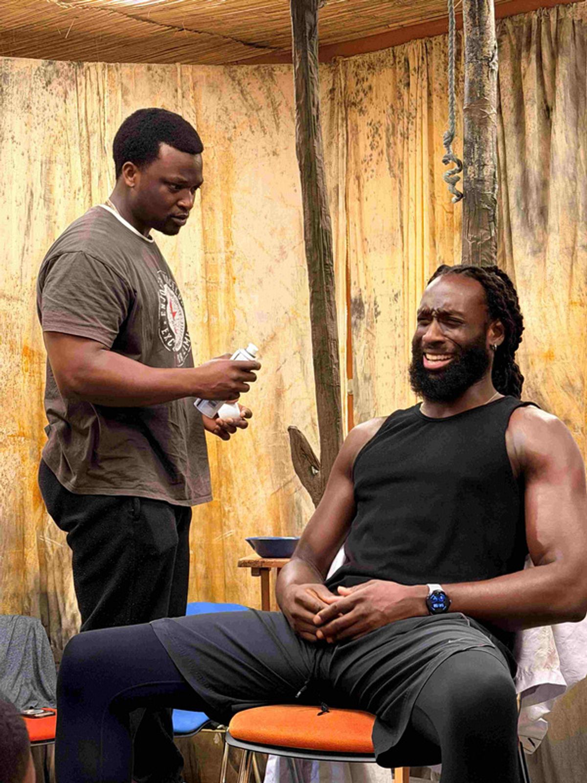 Joshua Roberts-Mensah and Theo Ogundipe at Photos: Inside Rehearsals for THE SWAMP DWELLERS at Utopia Theatre