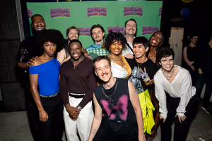 Sam LaFrage and cast of Silverback Mountain @ BroadwayWorld Sam LaFrage and cast of Silverback Mountain Photo
