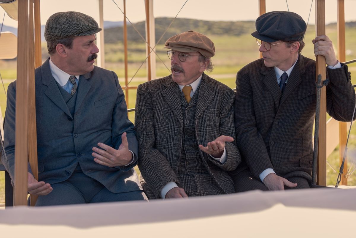 Jon Hamm, Larry David, Sean Hayes at Video/Photos: Lin-Manuel Miranda, Jane Krakowski, & More in Trailer for Larry David Historical Comedy