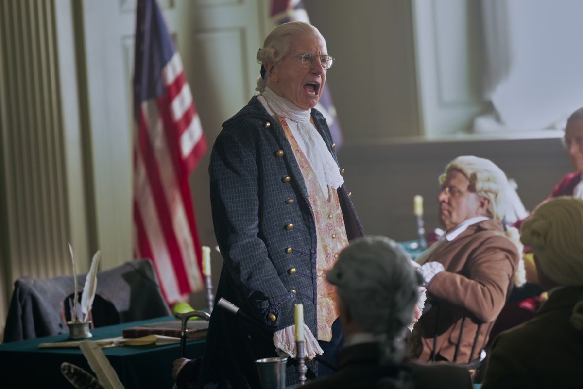Larry David at Video/Photos: Lin-Manuel Miranda, Jane Krakowski, & More in Trailer for Larry David Historical Comedy