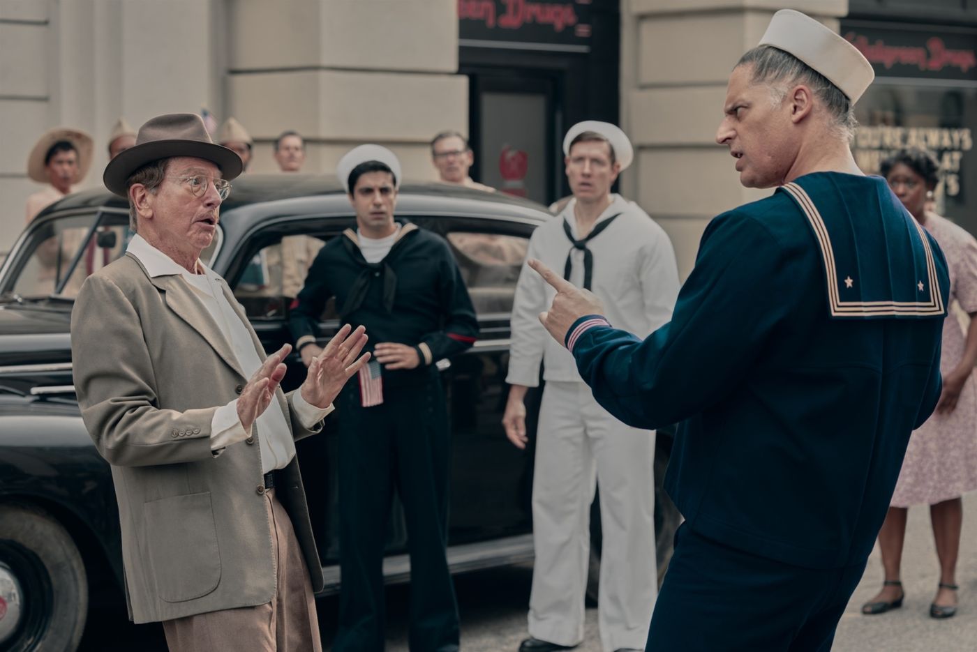 Video/Photos: Lin-Manuel Miranda, Jane Krakowski, & More in Trailer for Larry David Historical Comedy Image