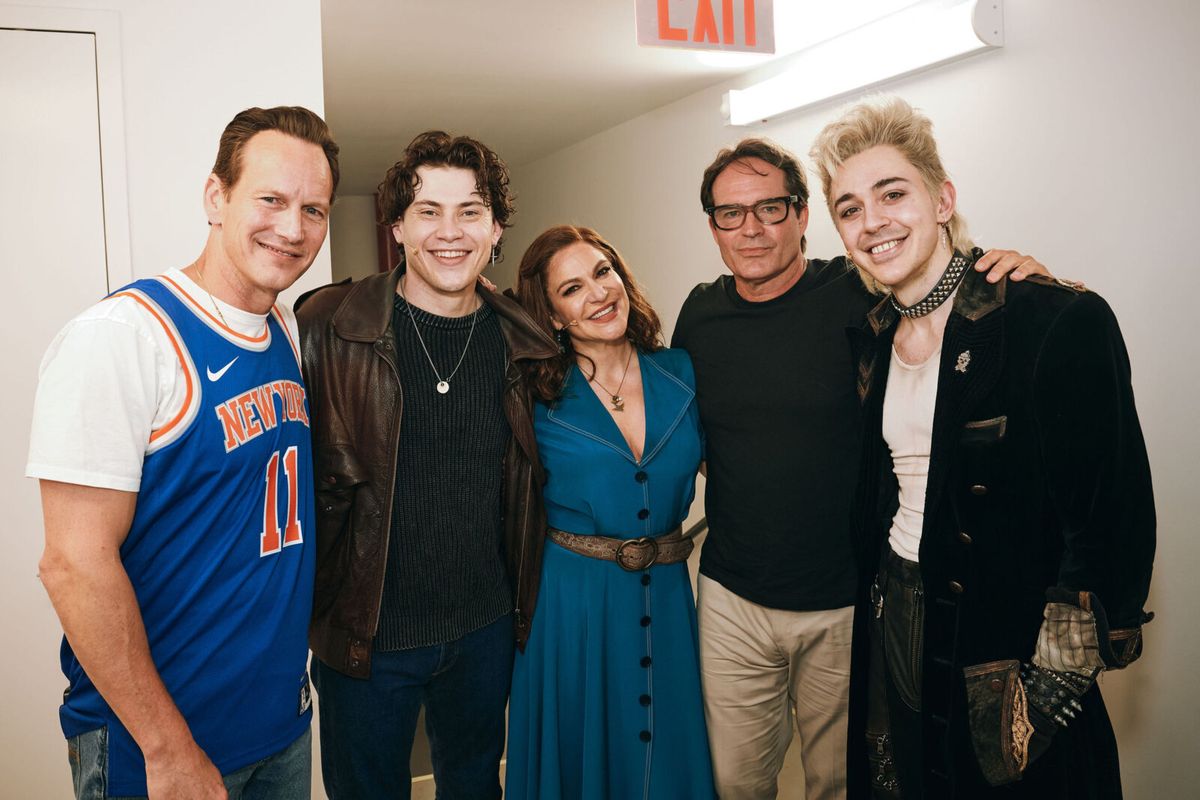 Patrick Wilson, LJ Benet, Shoshana Bean, Jason Patric at Photos: THE LOST BOYS Original Film Star Jason Patric Visits THE LOST BOYS on Broadway