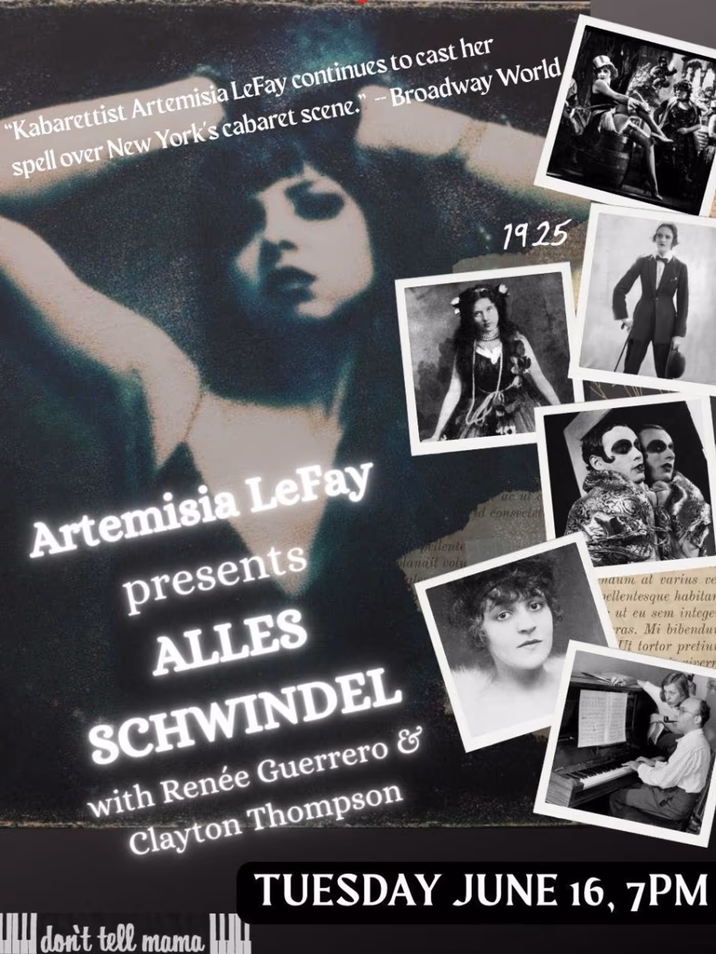Interview: Artemisia LeFay Returns to the Weimar Era at Don't Tell Mama Image