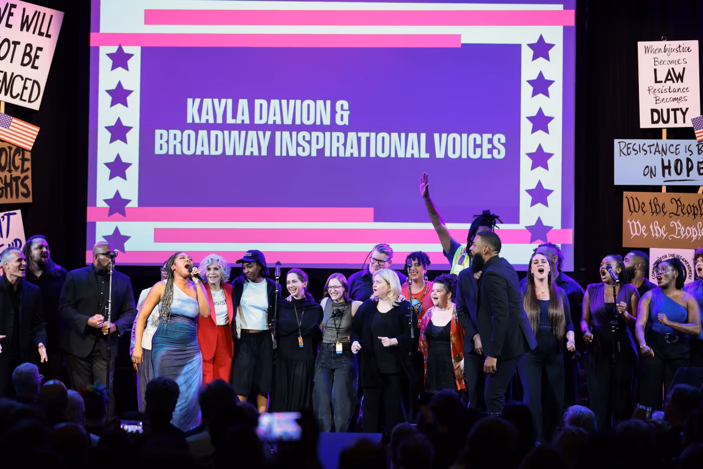 Photos/Videos: Broadway Inspirational Voices, Kayla Davion, Jenn Colella & More at RISE UP, SING OUT: A CONCERT FOR THE FIRST AMENDMENT Image