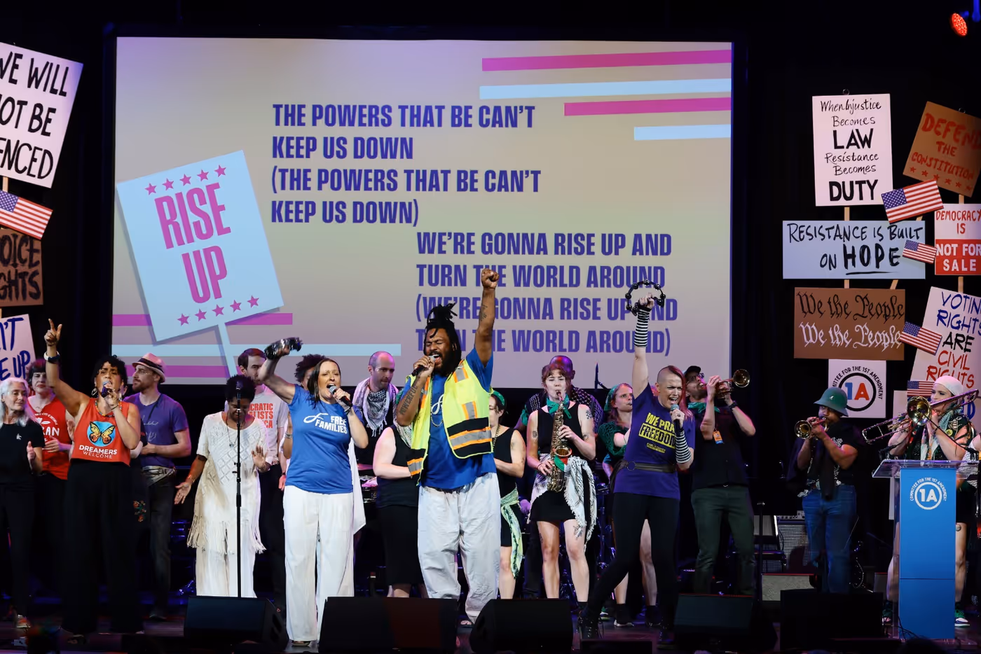 Photos/Videos: Broadway Inspirational Voices, Kayla Davion, Jenn Colella & More at RISE UP, SING OUT: A CONCERT FOR THE FIRST AMENDMENT Image