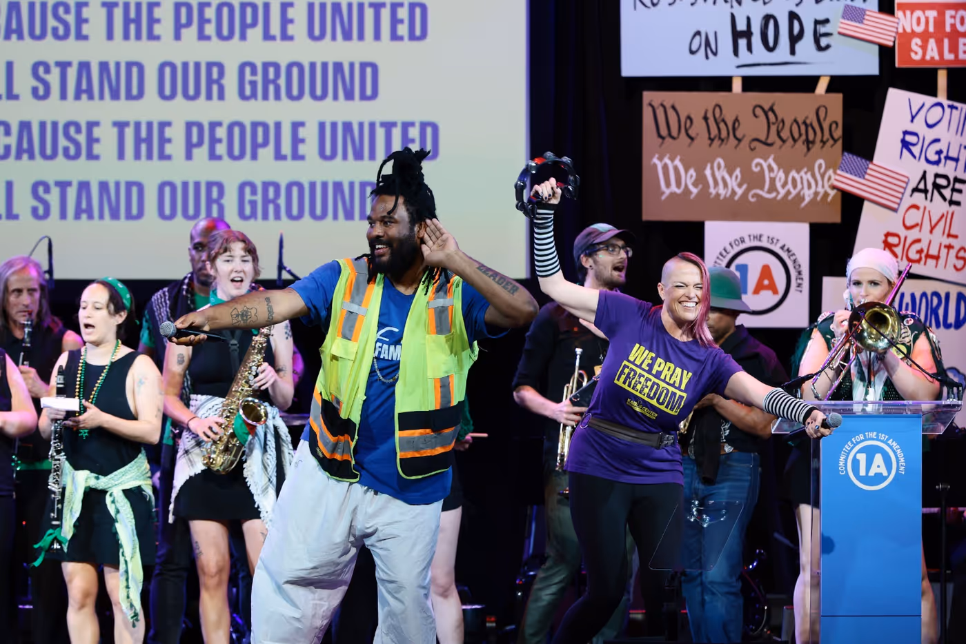 Photos/Videos: Broadway Inspirational Voices, Kayla Davion, Jenn Colella & More at RISE UP, SING OUT: A CONCERT FOR THE FIRST AMENDMENT Image
