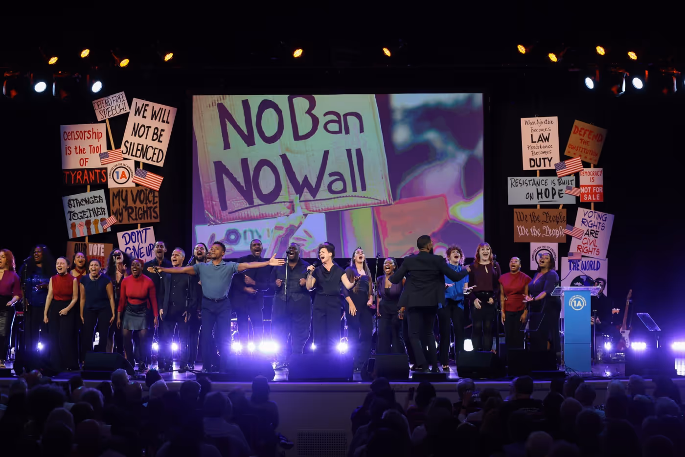 Photos/Videos: Broadway Inspirational Voices, Kayla Davion, Jenn Colella & More at RISE UP, SING OUT: A CONCERT FOR THE FIRST AMENDMENT Image