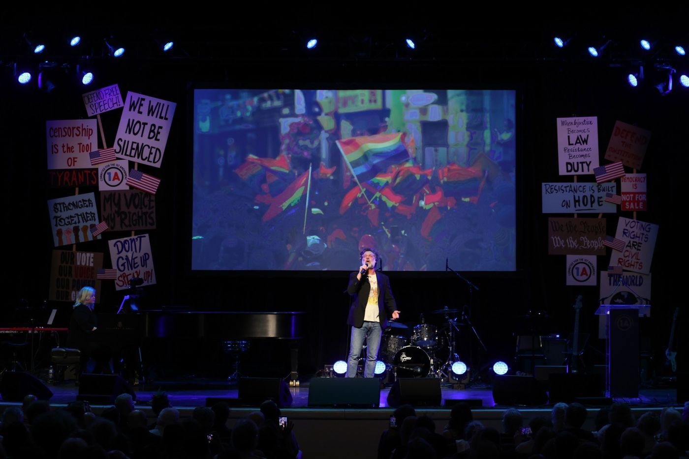 Photos/Videos: Broadway Inspirational Voices, Kayla Davion, Jenn Colella & More at RISE UP, SING OUT: A CONCERT FOR THE FIRST AMENDMENT Image
