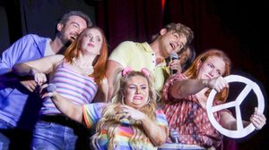 Reagan Osborne, Sarah Wines, Mitchell Gerrard Johnson, Carly Jibson, Garrett, Clayton, Madeleine Heil @ BroadwayWorld Reagan Osborne, Sarah Wines, Mitchell Gerrard Johnson, Carly Jibson, Garrett, Clayton Photo