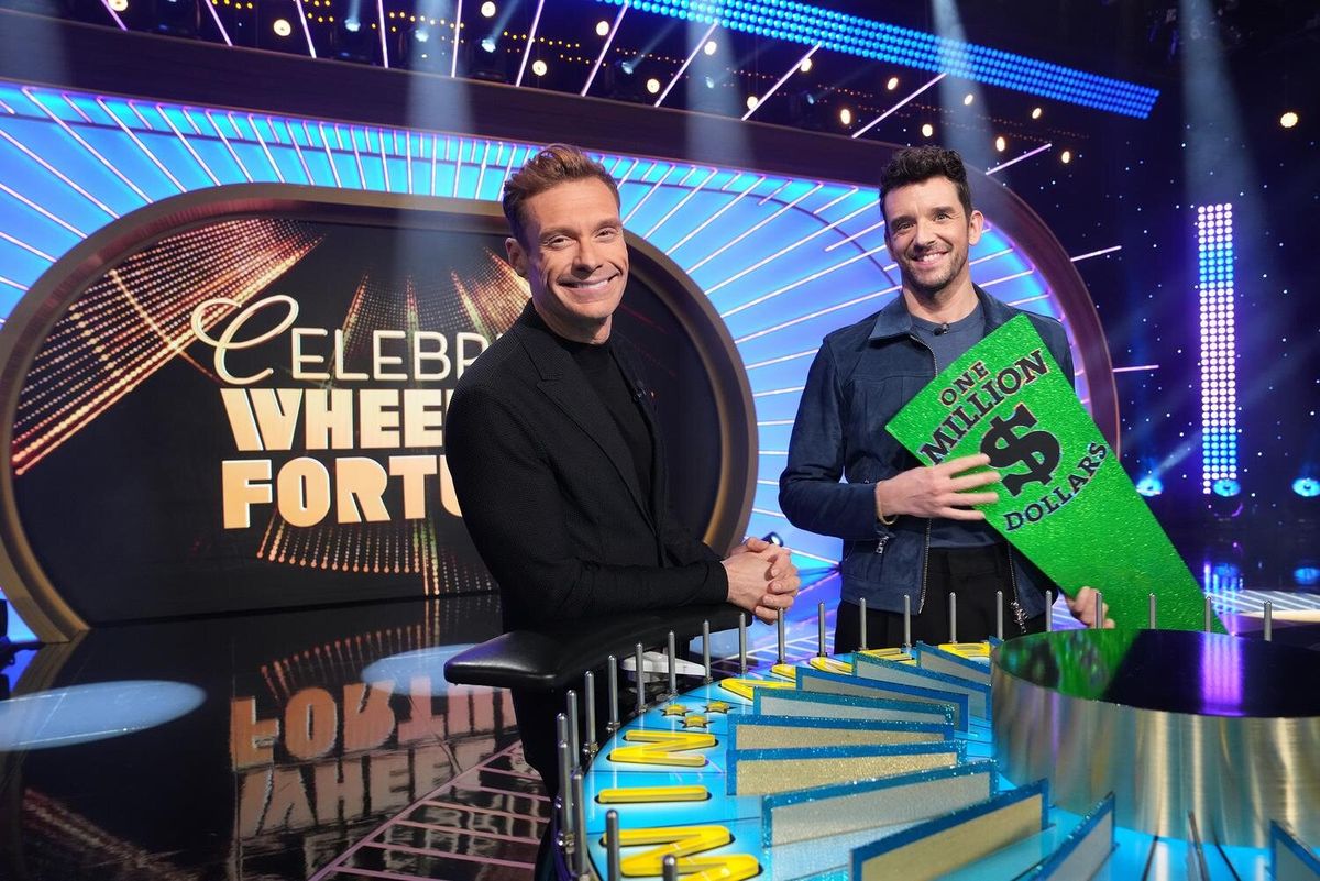 Ryan Seacrest, Michael Urie at Photos: Michael Urie Wins $96,700 for Broadway Cares on CELEBRITY WHEEL OF FORTUNE