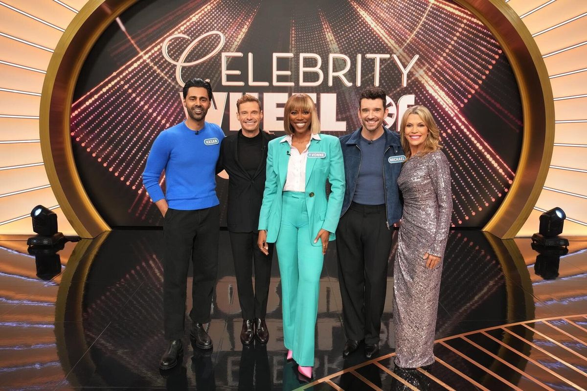 Hasan Minhaj, Ryan Seacrest, Yvonne Orji, Michael Urie, Vanna White at Photos: Michael Urie Wins $96,700 for Broadway Cares on CELEBRITY WHEEL OF FORTUNE