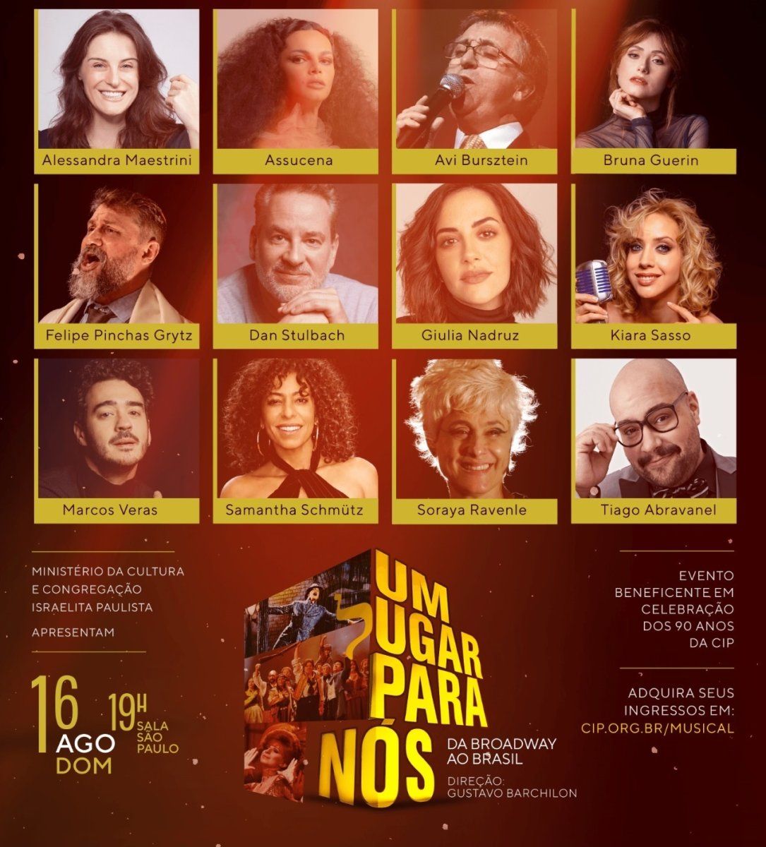 UM לUGAR PARA NÓS – FROM BROADWAY TO BRAZIL to Celebrate the Jewish Legacy Behind Broadway's Greatest Musicals. Image