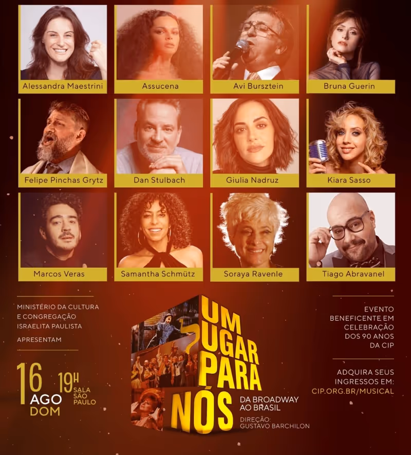 UM לUGAR PARA NÓS – FROM BROADWAY TO BRAZIL to Celebrate the Jewish Legacy Behind Broadway's Greatest Musicals. Image