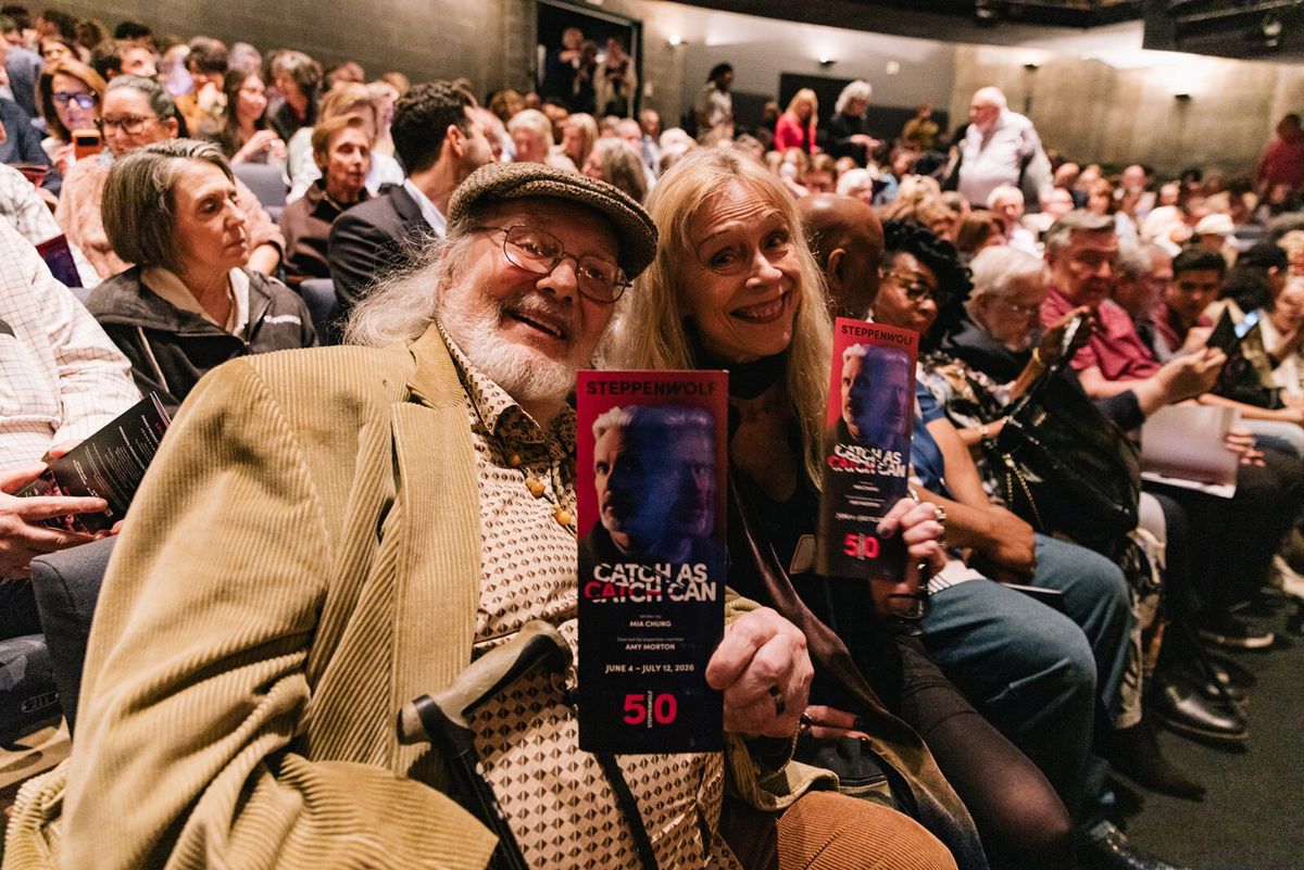 Ensemble member Robert Breuler and Suzanne Petri at Photos: Inside Opening Night of CATCH AS CATCH CAN at Steppenwolf Theatre Company
