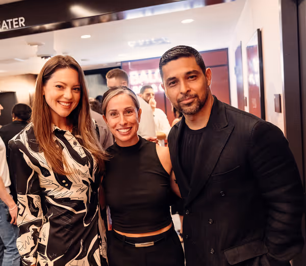 Amanda Pacheco, cast member/ensemble member Audrey Francis and Wilmer Valderrama Photo