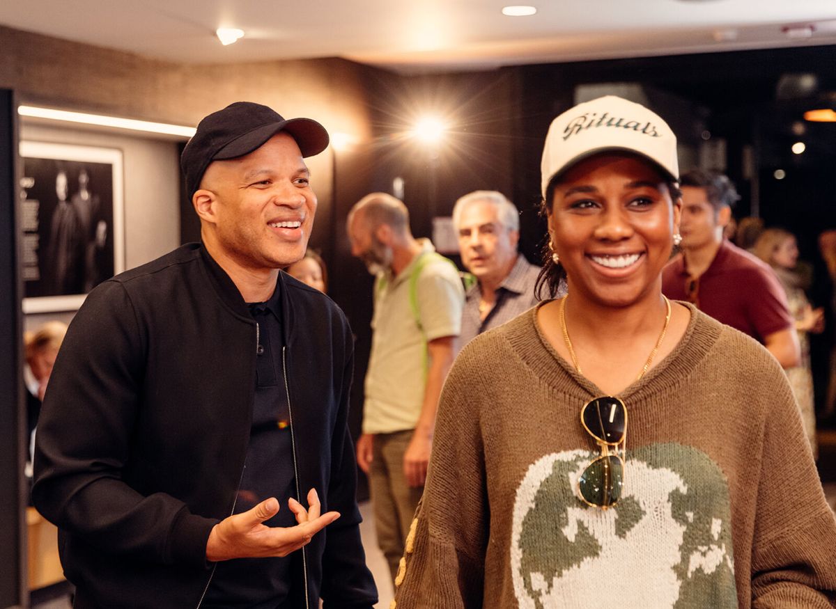 Artistic Director Glenn Davis and Trustee Chanel Coney at Photos: Inside Opening Night of CATCH AS CATCH CAN at Steppenwolf Theatre Company