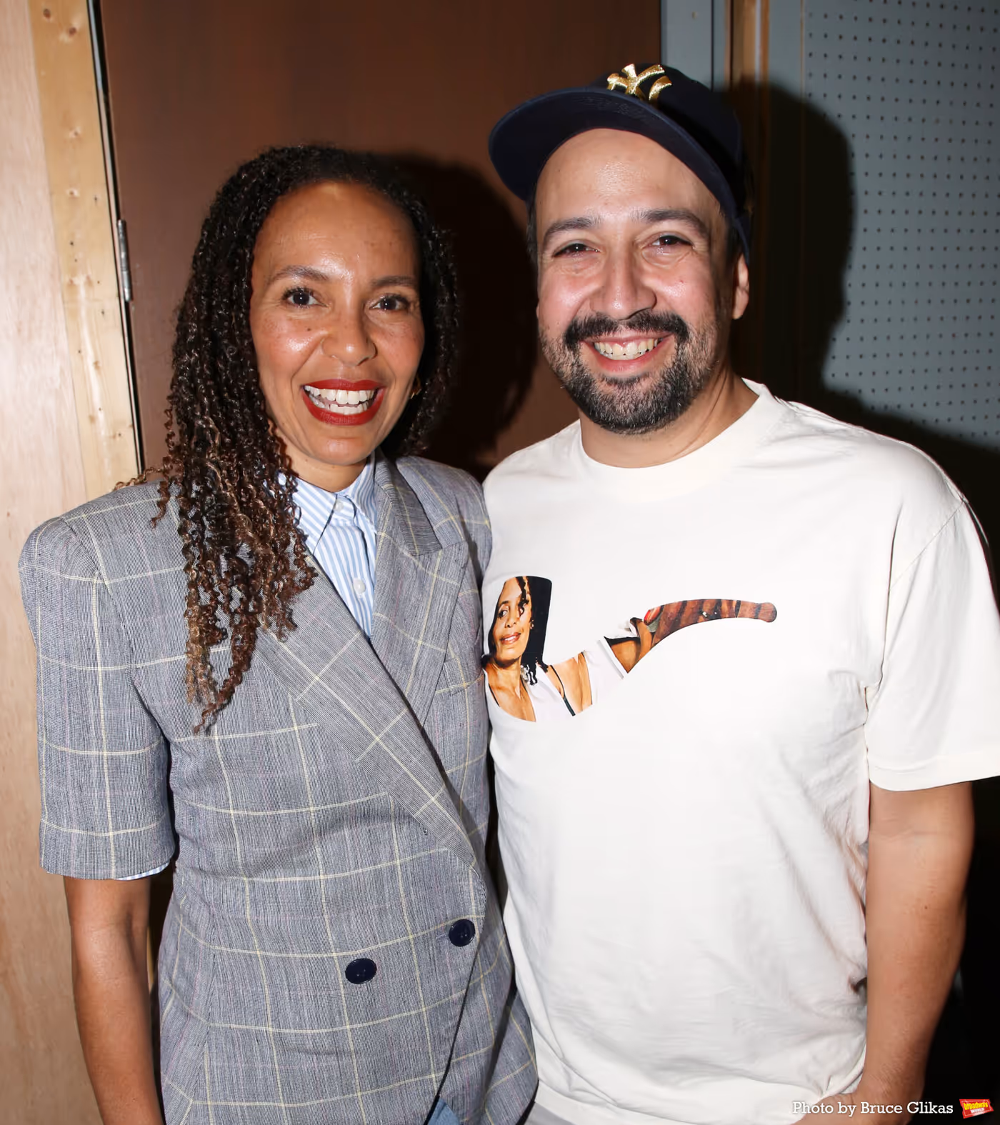 Photos: Lin-Manuel Miranda Visits Eisa Davis at ||: GIRLS :||: CHANCE :||: MUSIC :|| Image